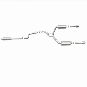 Chevrolet Monte Carlo Performance Exhaust - Rear - Magnaflow - Street Series Cat-Back with Dual Split Rear Exit and 4in. Polished Welded-On Double Wall Angle Cut Rolled Edge tips - Polished - `06-`07