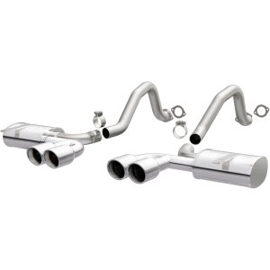 Chevrolet Corvette Performance Exhaust - Rear - Magnaflow - Cat Back, Street Series, Axle-Back - Polished - `97-`04 Chevrolet Corvette Performance Exhaust - Rear - Magnaflow - Cat Back, Street Series, Axle-Back - Polished - `97-`04
