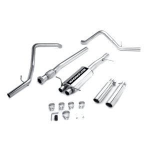 GMC Sierra Performance Exhaust - Rear - Magnaflow - Cat Back, Street Series, Dual Split Rear Exit - 2007