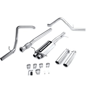 GMC Sierra Performance Exhaust - Rear - Magnaflow - Cat Back, Street Series, Dual Split Rear Exit - 2007