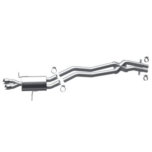 BMW 3 Series Performance Exhaust - Dual Straight Driver Side Rear Exit - Magnaflow - Touring Series Cat-Back - Polished - `01-`05