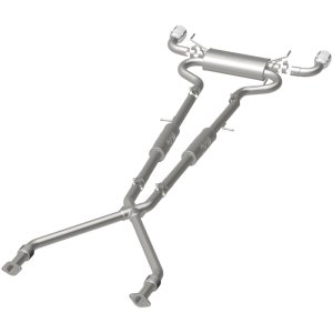 Infiniti G37 Performance Exhaust - Rear - Magnaflow - Cat Back - Polished - `08-`15