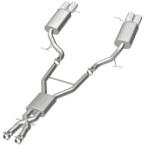 BMW M5 Performance Exhaust - Rear - Magnaflow - Touring Series Cat-Back with Quad Split Rear Exit - Polished - `06-`10