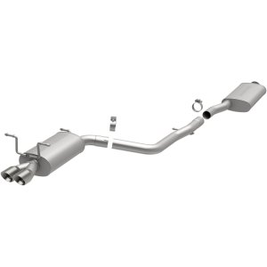 Infiniti G35 Performance Exhaust - Rear - Magnaflow - Cat-Back, Street Series, Dual Driver-Side Rear Exit, Stainless Steel, 2.5in Piping, 3in Tips - Polished - `03-`06