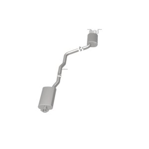 Infiniti G35 Performance Exhaust - Rear - Magnaflow - Cat-Back, Street Series, Dual Driver-Side Rear Exit, Stainless Steel, 2.5in Piping, 3in Tips - Polished - `03-`06