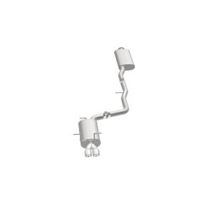 Infiniti G35 Performance Exhaust - Rear - Magnaflow - Cat-Back, Street Series, Dual Driver-Side Rear Exit, Stainless Steel, 2.5in Piping, 3in Tips - Polished - `03-`06