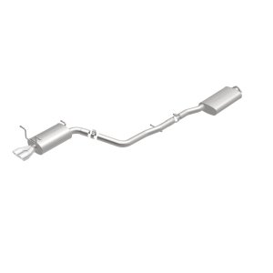 Infiniti G35 Performance Exhaust - Rear - Magnaflow - Cat-Back, Street Series, Dual Driver-Side Rear Exit, Stainless Steel, 2.5in Piping, 3in Tips - Polished - `03-`06