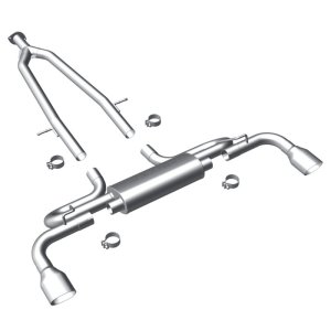 Lexus SC430 Performance Exhaust - Dual Split Rear - Magnaflow - Cat Back - Polished - `02-`08