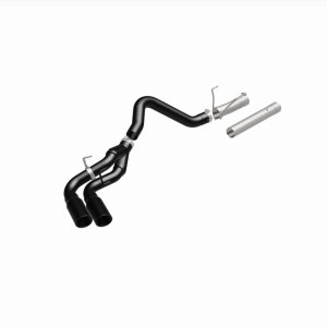 Ram 2500 Performance Exhaust - Dual Same Side Behind Passenger Rear Tire - Magnaflow - DPF Back Dual Single Passenger Side Rear Exit - Black - `13-`18