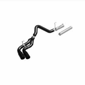 Ram 2500 Performance Exhaust - Dual Same Side Behind Passenger Rear Tire - Magnaflow - DPF Back Dual Single Passenger Side Rear Exit - Black - `13-`18