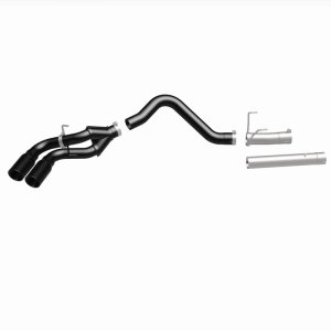 Ram 3500 Performance Exhaust - Dual Same Side Behind Passenger Rear Tire - Magnaflow - DPF Back Dual Single Passenger Side Rear Exit - Black - `13-`18 Ram 3500 Performance Exhaust - Dual Same Side Behind Passenger Rear Tire - Magnaflow - DPF Back Dual Single Passenger Side Rear Exit - Black - `13-`18