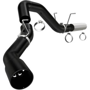 Ram 3500 Performance Exhaust - Single Passenger Side Rear Exit - Magnaflow - Black DPF Series Diesel 5in. Filter-Back - Black - `19-`25 Ram 3500 Performance Exhaust - Single Passenger Side Rear Exit - Magnaflow - Black DPF Series Diesel 5in. Filter-Back - Black - `19-`25