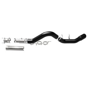 GMC Sierra 3500HD Performance Exhaust - Single Passenger Side Rear Exit - Magnaflow - Black DPF Series - Black - `21-`27