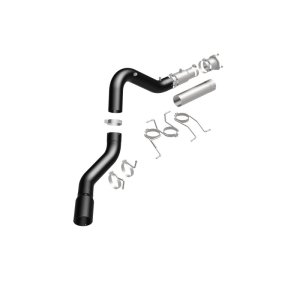 GMC Sierra 3500HD Performance Exhaust - Single Passenger Side Rear Exit - Magnaflow - Black DPF Series - Black - `21-`27