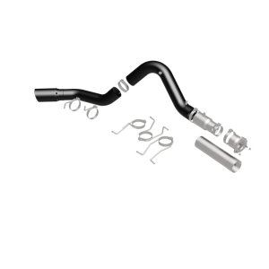 GMC Sierra 3500HD Performance Exhaust - Single Passenger Side Rear Exit - Magnaflow - Black DPF Series - Black - `21-`27
