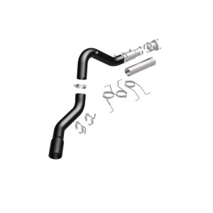 GMC Sierra 3500HD Performance Exhaust - Single Passenger Side Rear Exit - Magnaflow - Black DPF Series - Black - `21-`27