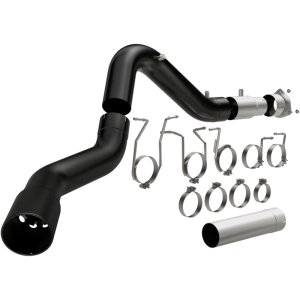 GMC Sierra 3500HD Performance Exhaust - Single Passenger Side Rear Exit - Magnaflow - Black DPF Series - Black - `21-`27