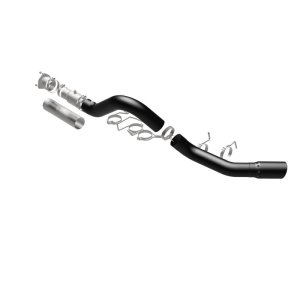 GMC Sierra 3500HD Performance Exhaust - Single Passenger Side Rear Exit - Magnaflow - Black DPF Series - Black - `21-`27