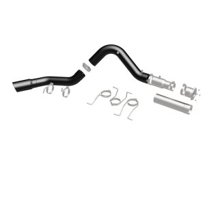 GMC Sierra 3500HD Performance Exhaust - Single Passenger Side Rear Exit - Magnaflow - Black DPF Series - Black - `21-`27