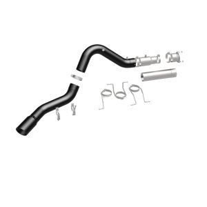 GMC Sierra 3500HD Performance Exhaust - Single Passenger Side Rear Exit - Magnaflow - Black DPF Series - Black - `21-`27