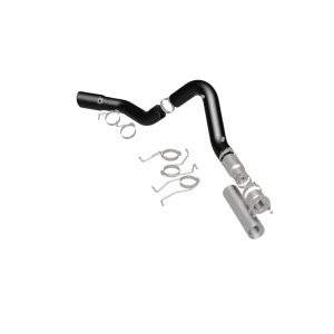 GMC Sierra 3500HD Performance Exhaust - Single Passenger Side Rear Exit - Magnaflow - Black DPF Series - Black - `21-`27