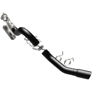 GMC Sierra 3500HD Performance Exhaust - Single Passenger Side Rear Exit - Magnaflow - Black DPF Series - Black - `21-`27