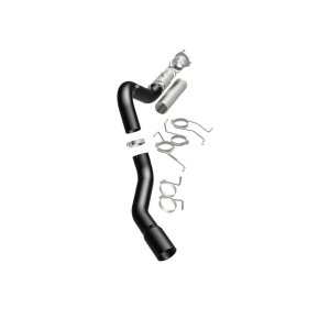 GMC Sierra 3500HD Performance Exhaust - Single Passenger Side Rear Exit - Magnaflow - Black DPF Series - Black - `21-`27