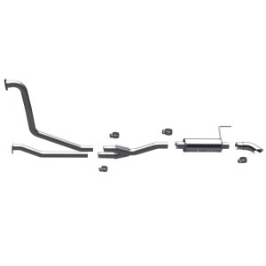 Nissan Titan Performance Exhaust - Rear - Magnaflow - Off-Road Pro Series Cat-Back - Satin - `07-`15
