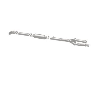 Ford F-250 Performance Exhaust - Rear - Magnaflow - Off-Road Pro Series Cat-Back, 3.5 in Single, Turndown, Stainless Steel - Satin - `11-`16