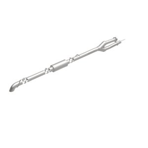 Ford F-250 Performance Exhaust - Rear - Magnaflow - Off-Road Pro Series Cat-Back, 3.5 in Single, Turndown, Stainless Steel - Satin - `11-`16