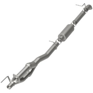 Ford F-250 Performance Exhaust - Rear - Magnaflow - Off-Road Pro Series Cat-Back, 3.5 in Single, Turndown, Stainless Steel - Satin - `11-`16