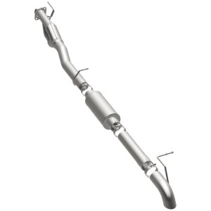 Ford F-250 Performance Exhaust - Rear - Magnaflow - Off-Road Pro Series Cat-Back, 3.5 in Single, Turndown, Stainless Steel - Satin - `11-`16