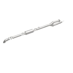 Ford F-250 Performance Exhaust - Rear - Magnaflow - Off-Road Pro Series Cat-Back, 3.5 in Single, Turndown, Stainless Steel - Satin - `11-`16