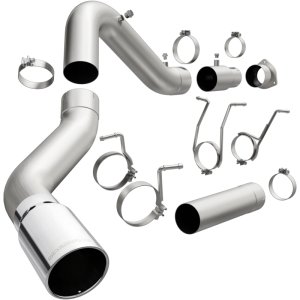 Chevrolet Silverado Performance Exhaust - Single Passenger Side Rear - Magnaflow - PRO DPF Series Cat Back with 6in Tip - Polished - 2017