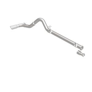 Ford F-250 Performance Exhaust - Single Passenger Side Rear Exit - Magnaflow - Pro Series DPF Back 5in - Polished - `08-`17