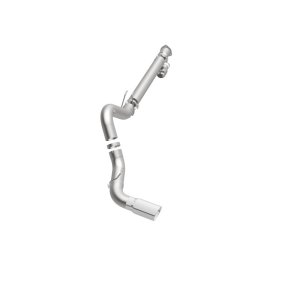 Ford F-250 Performance Exhaust - Single Passenger Side Rear Exit - Magnaflow - Pro Series DPF Back 5in - Polished - `08-`17