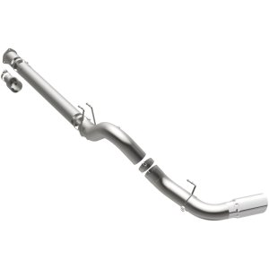 Ford F-350 Performance Exhaust - Single Passenger Side Rear Exit - Magnaflow - Pro Series DPF Back 5in - Polished - `08-`17
