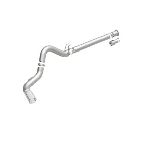 Ford F-350 Performance Exhaust - Single Passenger Side Rear Exit - Magnaflow - Pro Series DPF Back 5in - Polished - `08-`17
