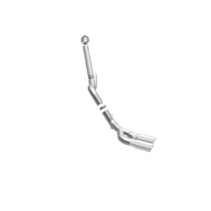 Ford F-250 Performance Exhaust - Passenger Side Rear - Magnaflow - Pro Series Filter-Back with 5in. Polished Welded-On Single Wall Angle Cut Rolled Edge Tips - `08-`25