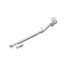 Ford F-250 Performance Exhaust - Passenger Side Rear - Magnaflow - Pro Series Filter-Back with 5in. Polished Welded-On Single Wall Angle Cut Rolled Edge Tips - `08-`25