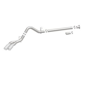Ford F-250 Performance Exhaust - Passenger Side Rear - Magnaflow - Pro Series Filter-Back with 5in. Polished Welded-On Single Wall Angle Cut Rolled Edge Tips - `08-`25
