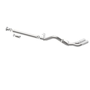 Ford F-350 Performance Exhaust - Passenger Side Rear - Magnaflow - Pro Series Filter-Back with 5in. Polished Welded-On Single Wall Angle Cut Rolled Edge Tips - `08-`25
