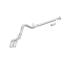Ford F-350 Performance Exhaust - Passenger Side Rear - Magnaflow - Pro Series Filter-Back with 5in. Polished Welded-On Single Wall Angle Cut Rolled Edge Tips - `08-`25