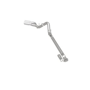 Ford F-450 Performance Exhaust - Passenger Side Rear - Magnaflow - Pro Series Filter-Back with 5in. Polished Welded-On Single Wall Angle Cut Rolled Edge Tips - `08-`25