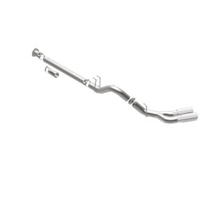 Ford F-450 Performance Exhaust - Passenger Side Rear - Magnaflow - Pro Series Filter-Back with 5in. Polished Welded-On Single Wall Angle Cut Rolled Edge Tips - `08-`25
