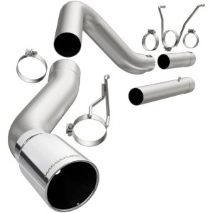 Dodge Ram 3500 Performance Exhaust - Single Passenger Side Rear Exit - Magnaflow - DPF Back, PRO DPF Series - Polished - `07-`17