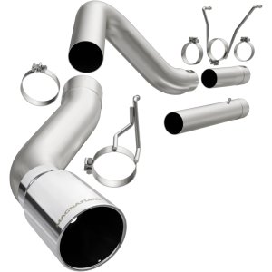 Dodge Ram 3500 Performance Exhaust - Single Passenger Side Rear Exit - Magnaflow - DPF Back, PRO DPF Series - Polished - `07-`17 Dodge Ram 3500 Performance Exhaust - Single Passenger Side Rear Exit - Magnaflow - DPF Back, PRO DPF Series - Polished - `07-`17