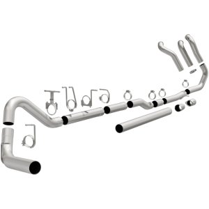 Ford F-250 Super Duty Performance Exhaust - Single Passenger Side Rear Exit - Magnaflow - Turbo Back - `99-`03