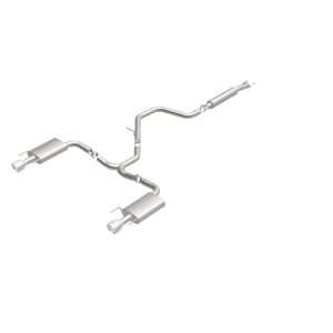 Chevrolet Malibu Performance Exhaust - Rear - Magnaflow - Cat Back, Dual Split Rear Exit - Polished - 2015