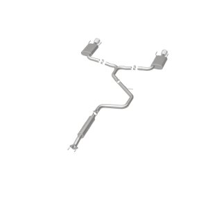 Chevrolet Malibu Performance Exhaust - Rear - Magnaflow - Cat Back, Dual Split Rear Exit - Polished - 2015